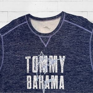 Tommy Bahama Maritime Marlin Flip Sweatshirt Ocean Deeps Heather Men’s XL